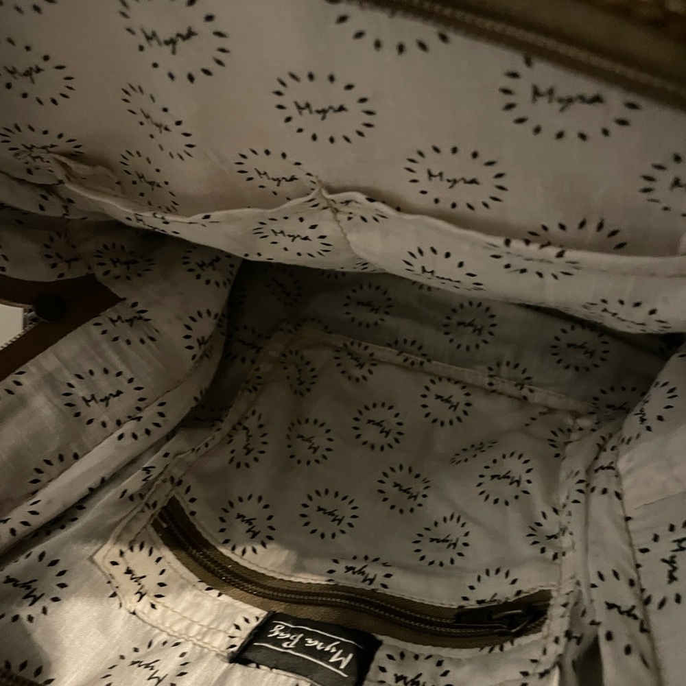 Myra Bag, Cowprint Patterned Canvas Backpack, NWOT - Picture 9 of 10